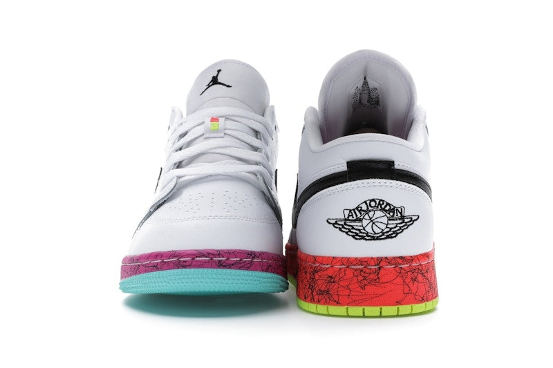 Jordan 1 Low Multi-Color Midsoles White (GS)