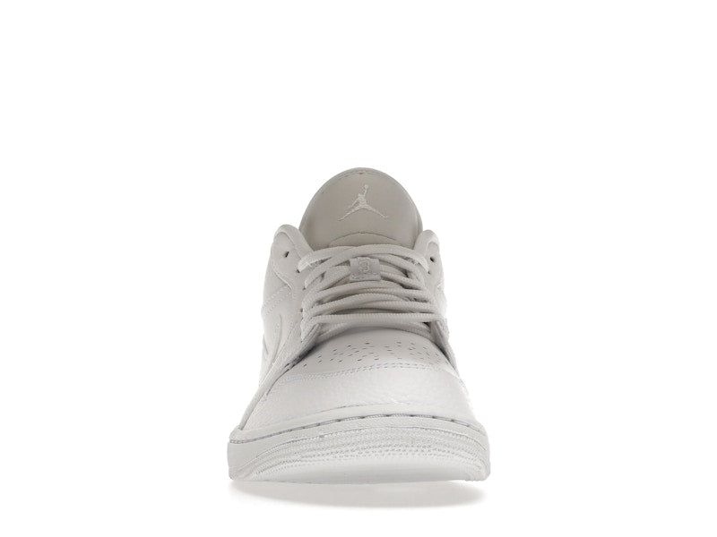 Jordan 1 Low Triple White Tumbled Leather