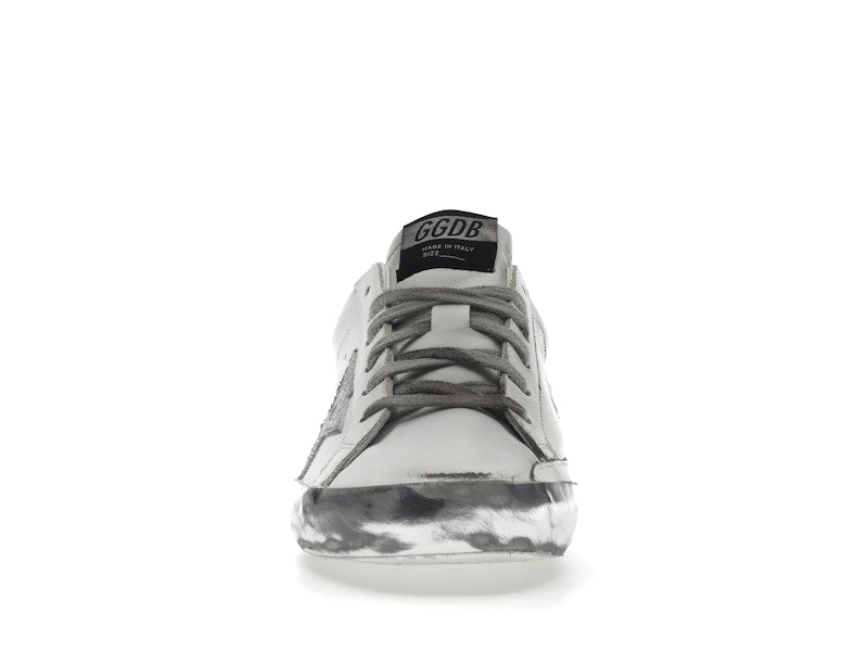 Golden Goose Super-Star White Silver Sparkle (Women's)