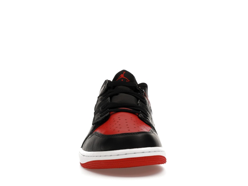 Jordan 1 Low FlyEase Black White Gym Red