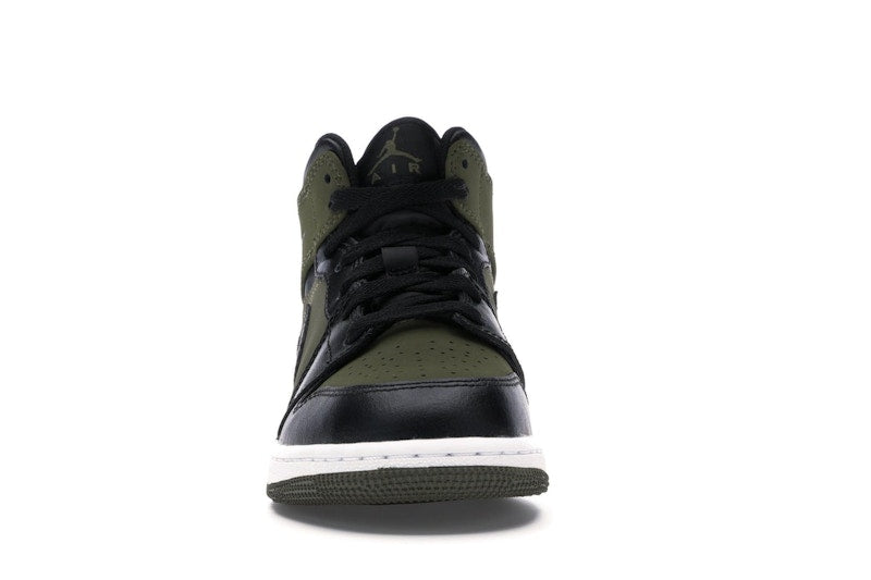 Jordan 1 Mid Olive Canvas Black (GS)