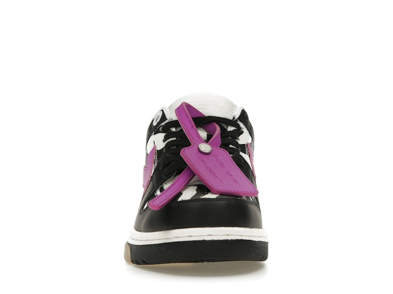 OFF-WHITE Out Of Office OOO Low Tops Zebra Pink (Women's)
