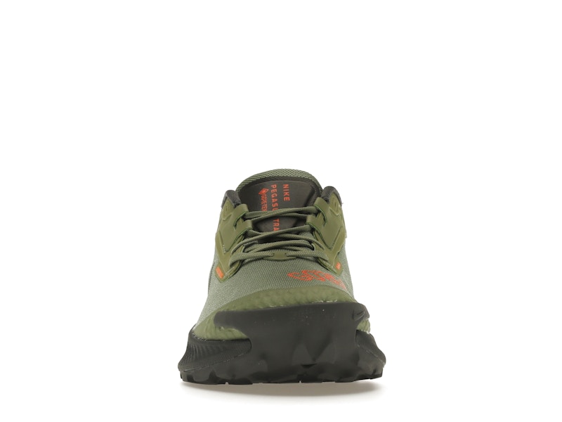 Nike Pegasus Trail 3 Gore-Tex Oil Green Iron Grey Total Orange
