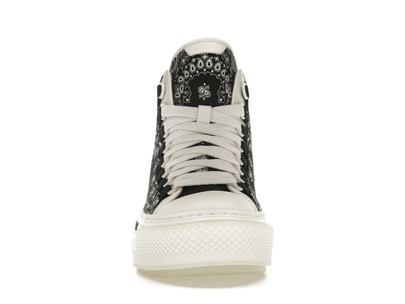 AMIRI Bandana Court Hi-top Sneaker Black White (Women's)