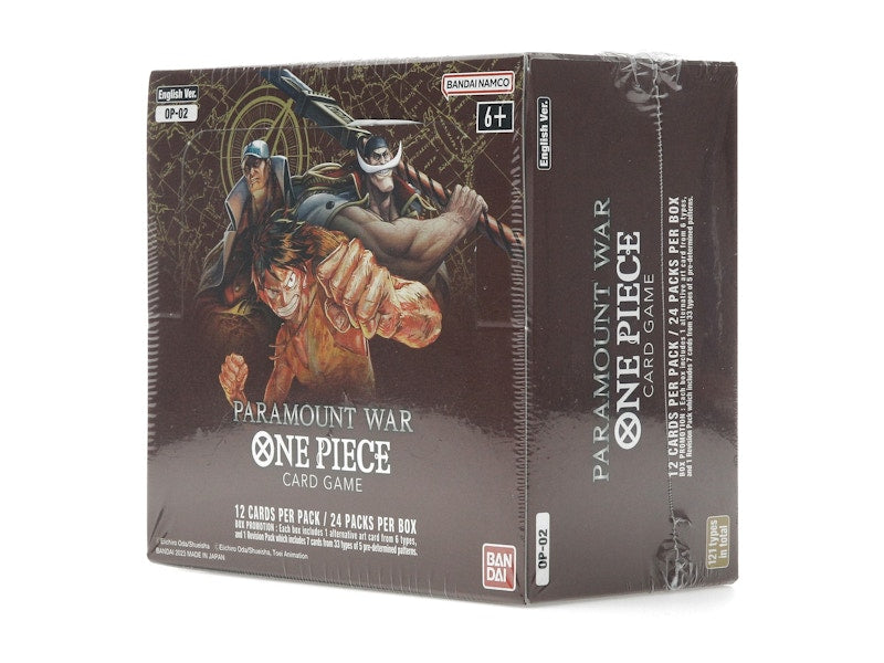 Bandai One Piece Card Game Paramount War Booster Box (OP-02) (English)