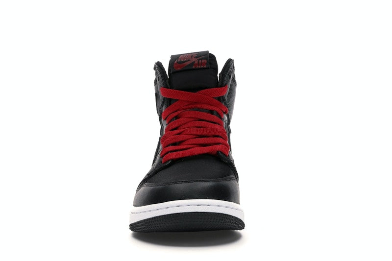 Jordan 1 Retro High Black Satin Gym Red Black (GS)