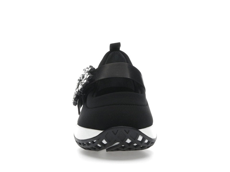Roger Vivier Viv' Run Babies Black White Crystal Buckle (Women's)