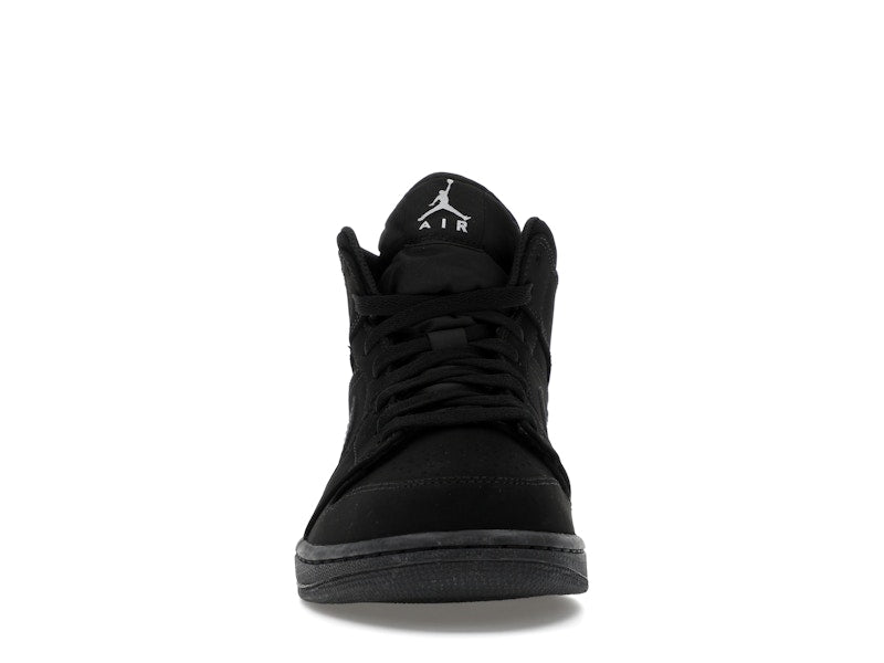 Jordan 1 Mid Black Black White
