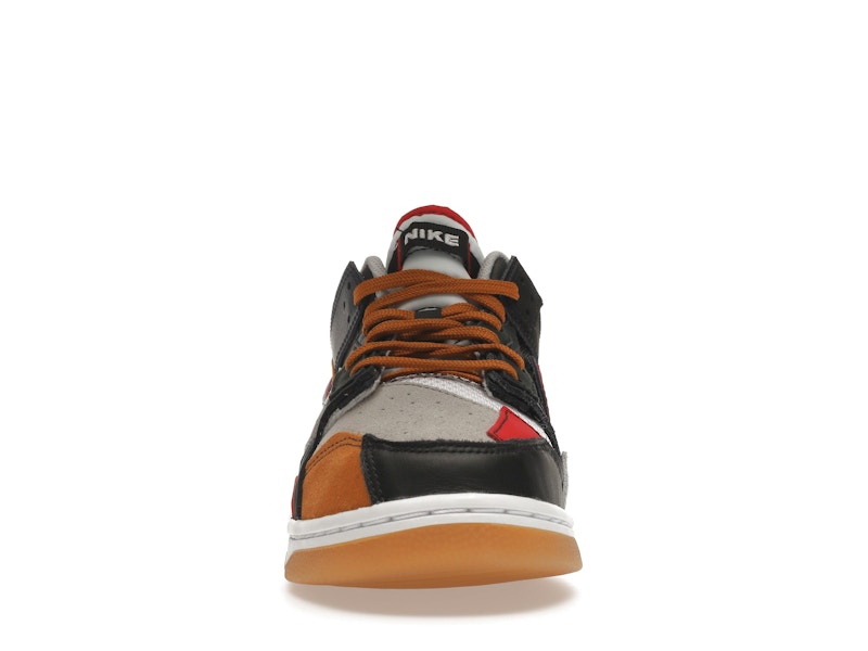 Nike Dunk Low Scrap Black Grey University Red