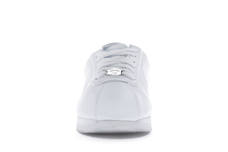 Nike Cortez Basic Leather White White-Wolf Grey-Mtllc Silver