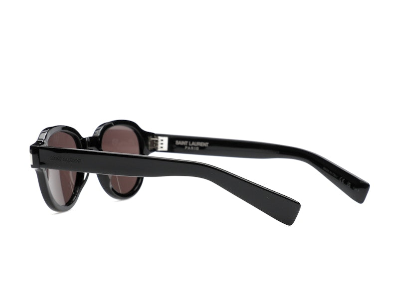 Saint Laurent Round-Frame Acetate Sunglasses Black/Black/Black (SL546-30013743-001)