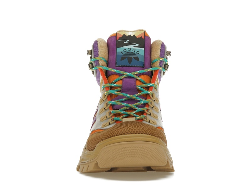 Gucci x Adidas Laced Up Boots Brown Purple (Women's)