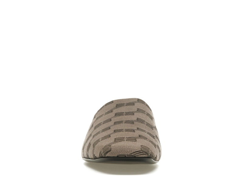 Balenciaga Cozy Jacquard Mules Brown