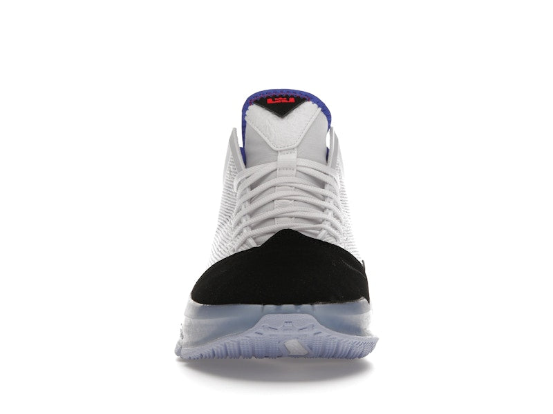Nike LeBron 19 Low White Medium Blue Siren Red Black