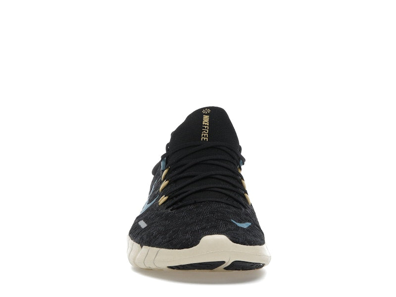 Nike Free Run 5.0 Next Nature Black Anthracite Wheat Gold Noise Aqua (Women's)