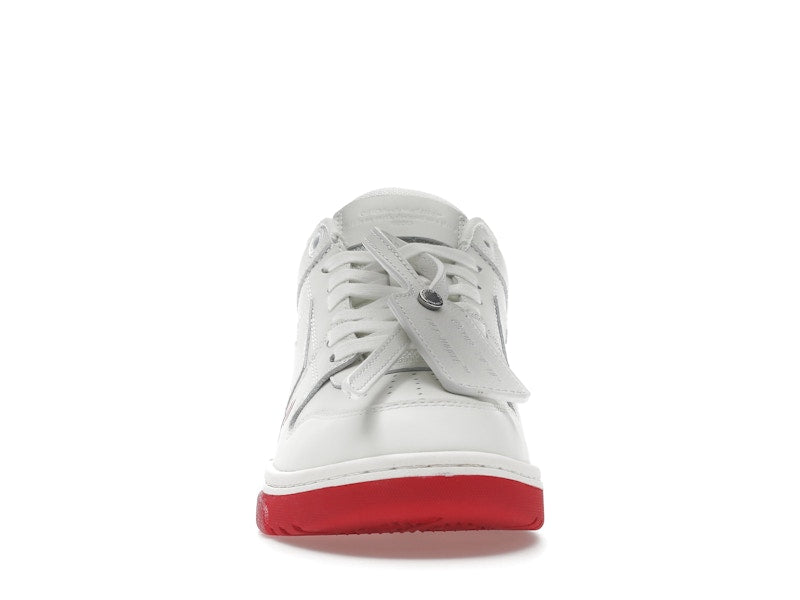OFF-WHITE Out Of Office "OOO" Low Tops For Walking White White Red SS22