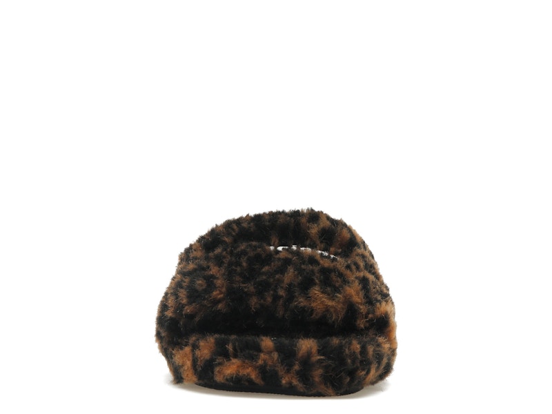 Balenciaga Furry Slide Leopard Brown Black