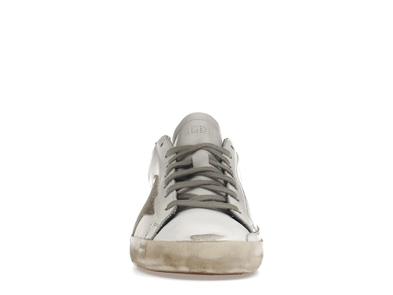 Golden Goose Super-Star White Royal Blue Grey Suede Patch