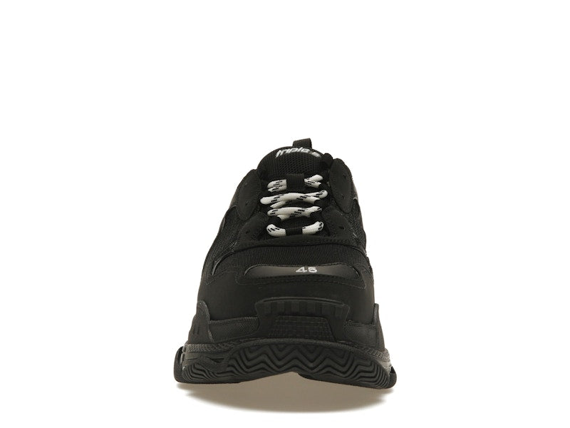 Balenciaga Triple S Black White Laces
