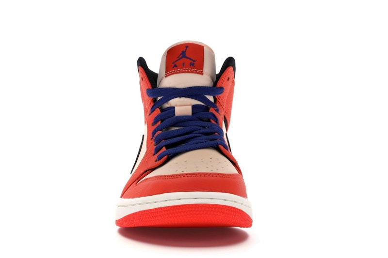 Jordan 1 Mid Team Orange Black