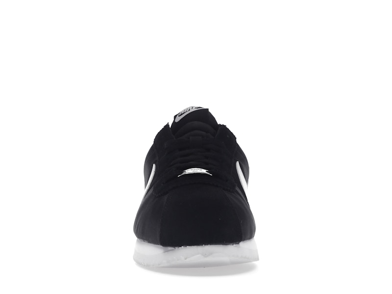 Nike Cortez Basic Nylon Black White-Metallic Silver