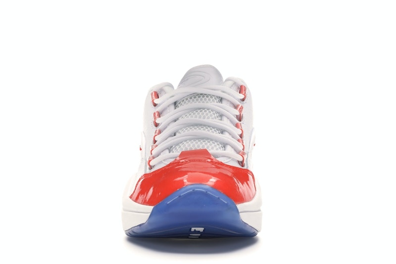 Reebok Question Low Patent Toe Orange