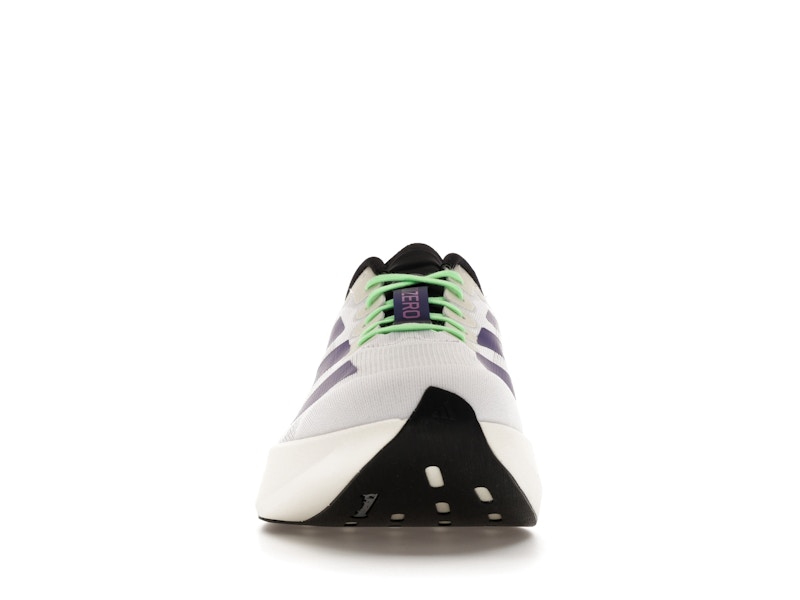 adidas Adizero Evo SL White Purple Lime Burst