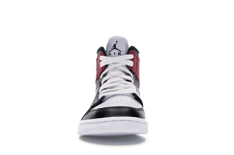 Jordan 1 Mid Black Noble Red (Women's)