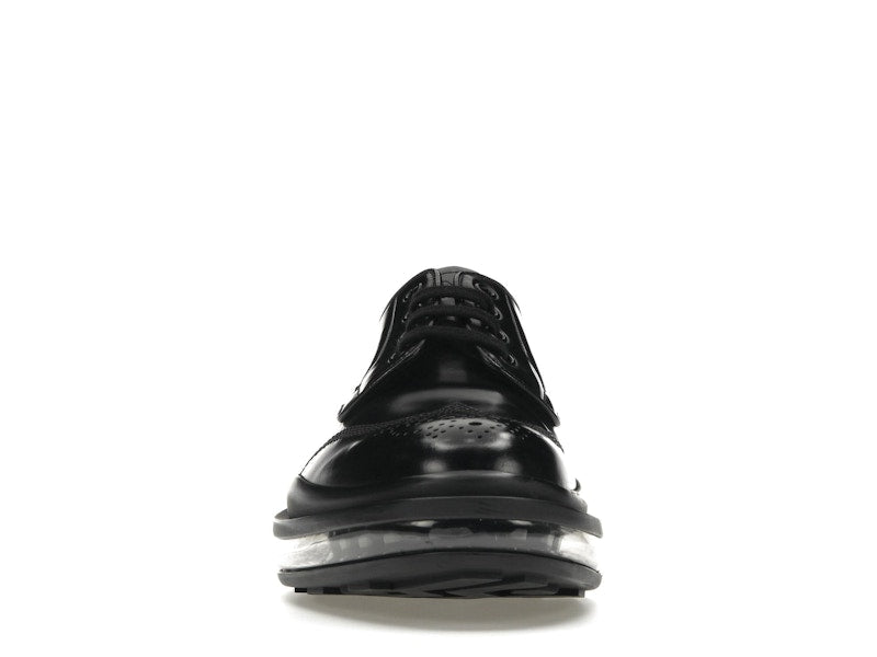 Prada Lace-Up Derby Black Brushed Leather