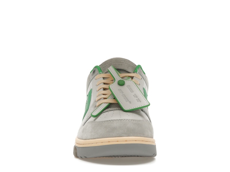 OFF-WHITE Out Of Office OOO Low Tops Light Grey Green