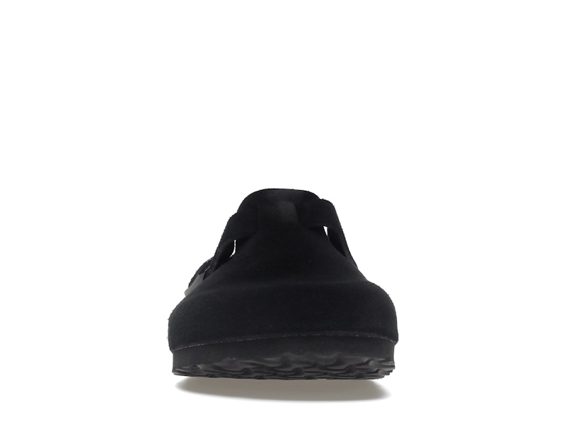 Birkenstock Boston Soft Footbed Suede Black