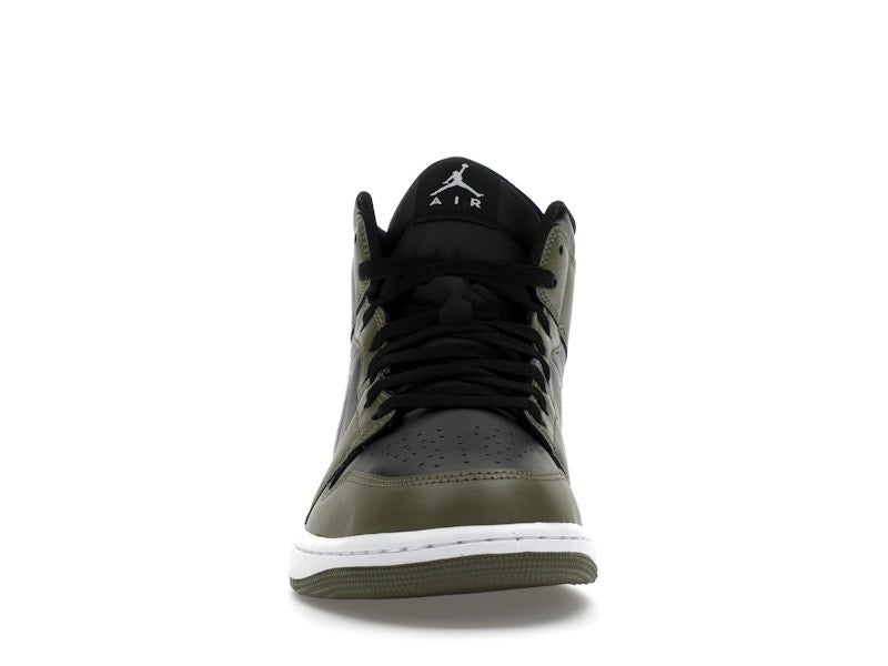 Jordan 1 Mid Black White Olive