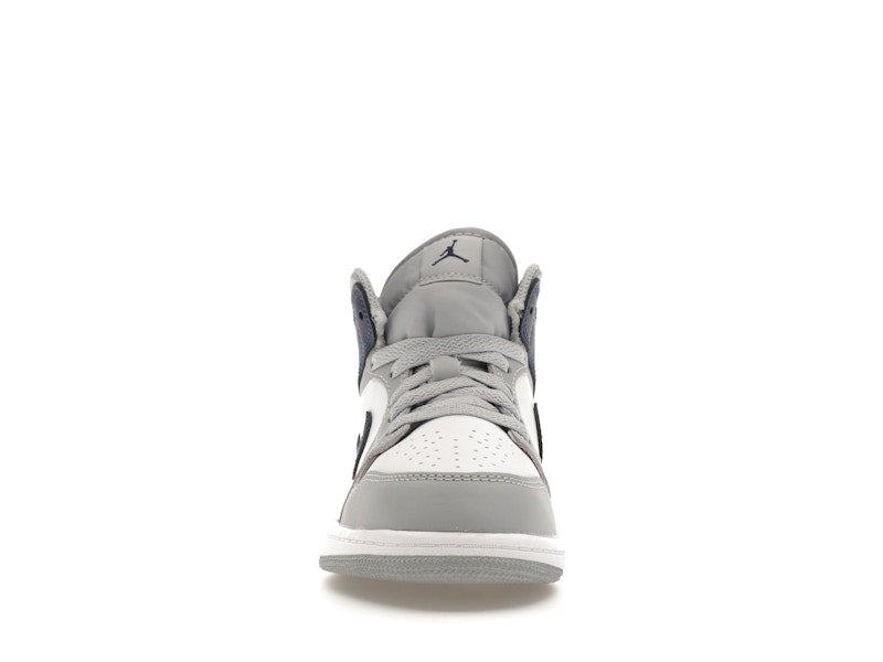 Jordan 1 Mid Wolf Grey Midnight Navy (PS)