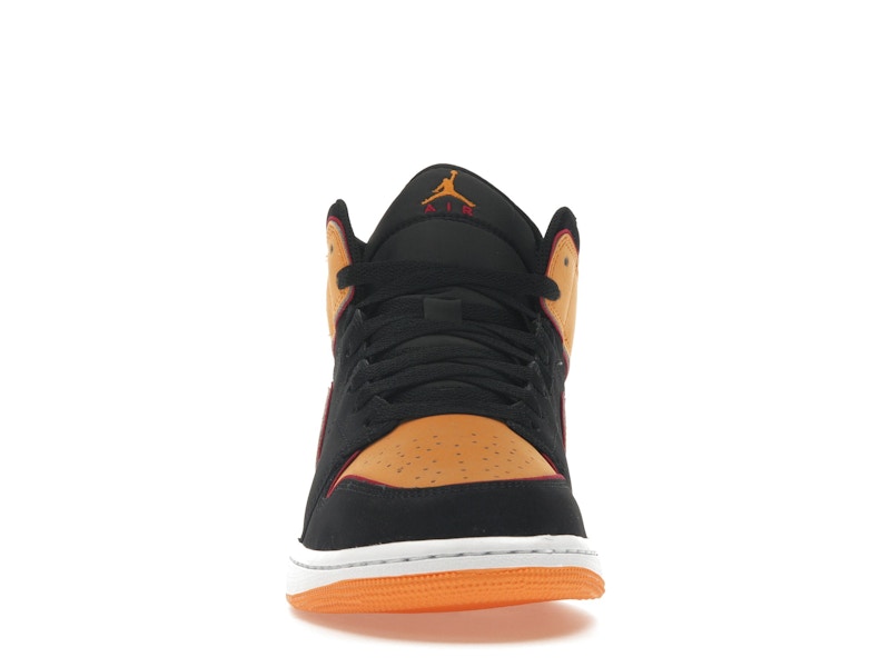 Jordan 1 Mid Fat Tongue Black Orange