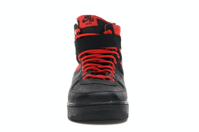 Nike SF Air Force 1 Mid Habanero Red Black