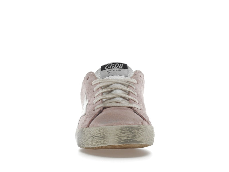 Golden Goose Super Star Pink Suede White