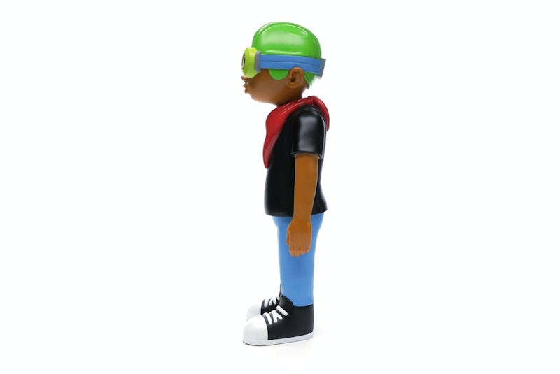 Hebru Brantley x Mindstyle Fly Boy Black Tee Vinyl Figure Multi