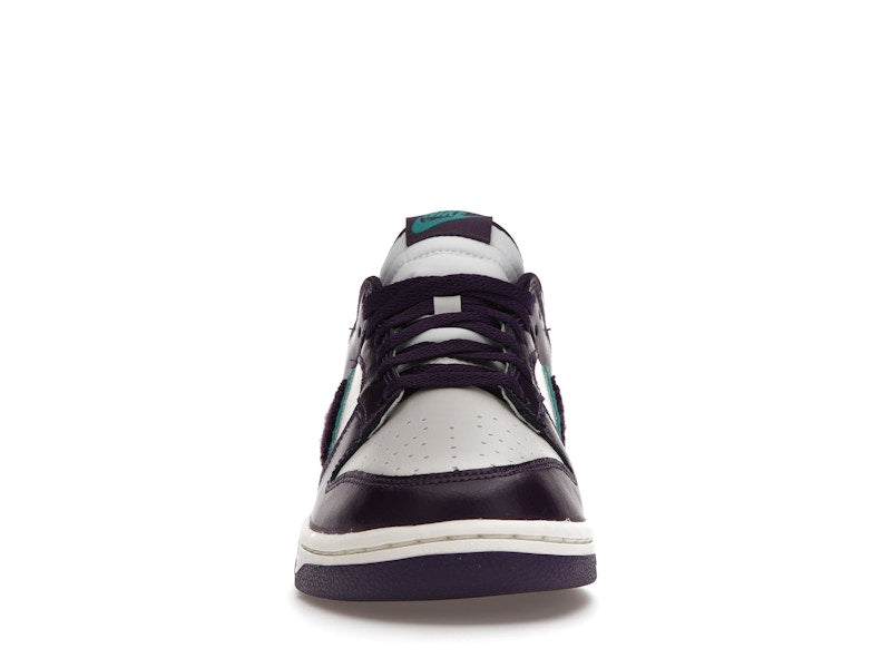 Nike Dunk Low Chenille Swoosh Sail Grand Purple