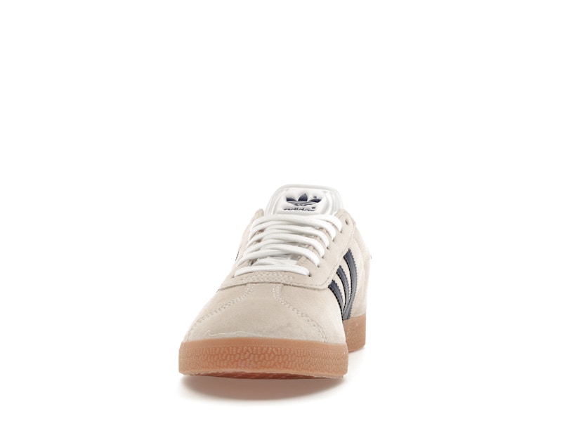 adidas Gazelle Beige Dark Blue Collegiate Burgundy