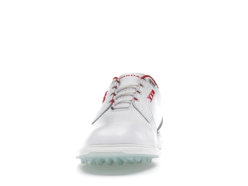 Jordan ADG 5 White Metallic Silver Blue Tint Fire Red (Wide)