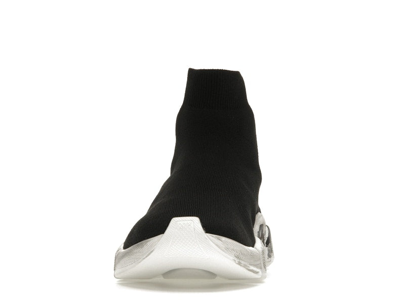 Balenciaga Speed 2.0 Graffiti Recycled Knit Black White