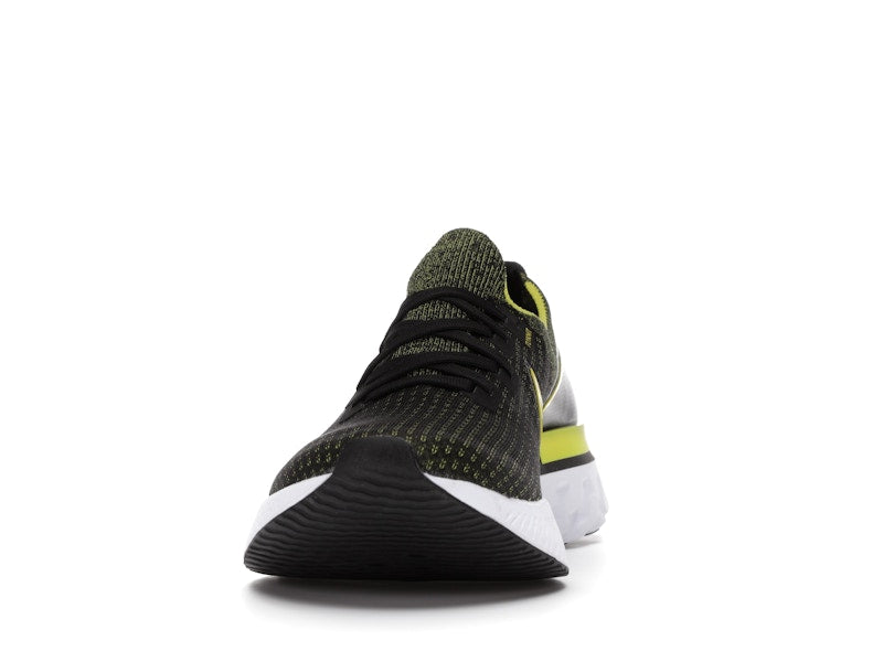 Nike React Infinity Run Flyknit Black Sonic Yellow