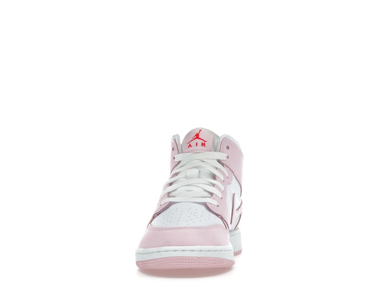 Jordan 1 Mid Pink Foam Fire Red (GS)