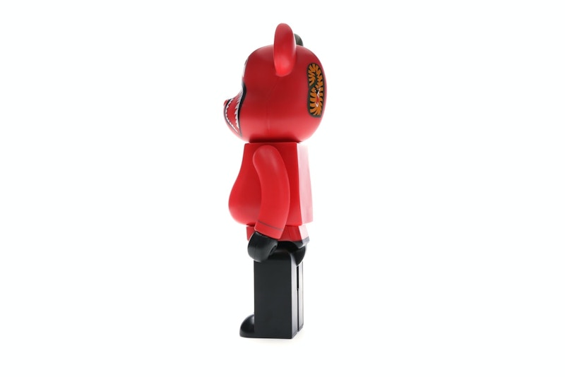 Bearbrick A Bathing Ape 1st Camo Shark 400% Red