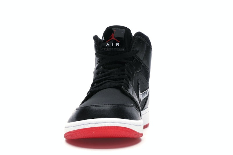 Jordan 1 Mid Black University Red