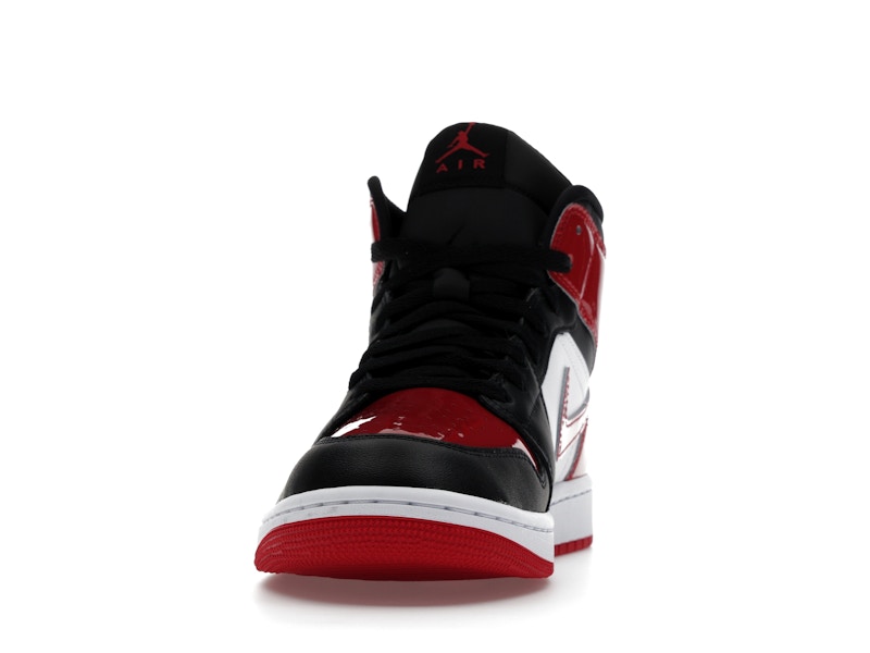 Jordan 1 Mid SE Patent Bred Toe