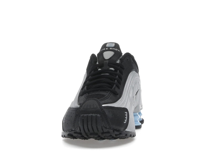 Nike Shox R4 Metallic Silver Black Psychic Blue