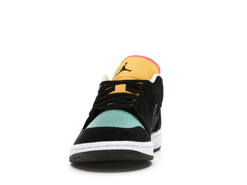 Jordan 1 Low Black Aurora Green Laser Orange