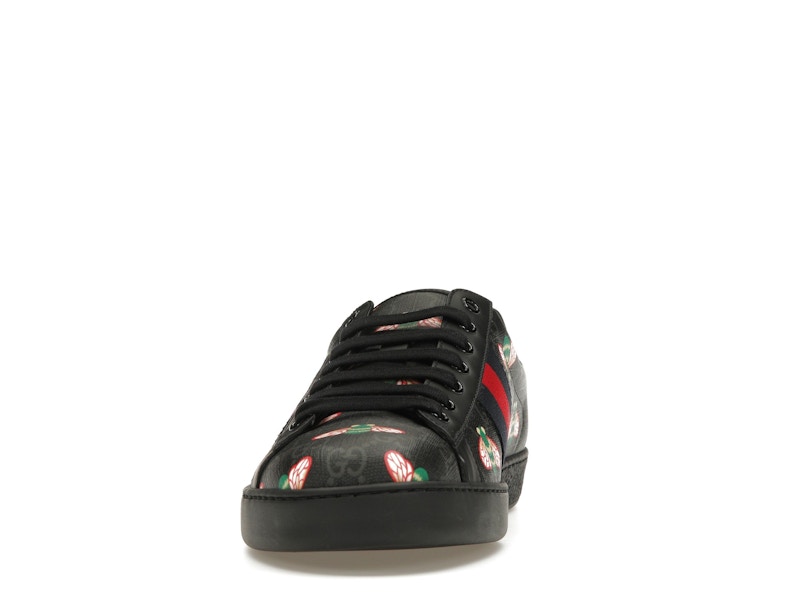 Gucci Ace Bee Print Black