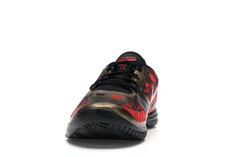 Nike KB Mentality Black Metallic Gold Chilling Red